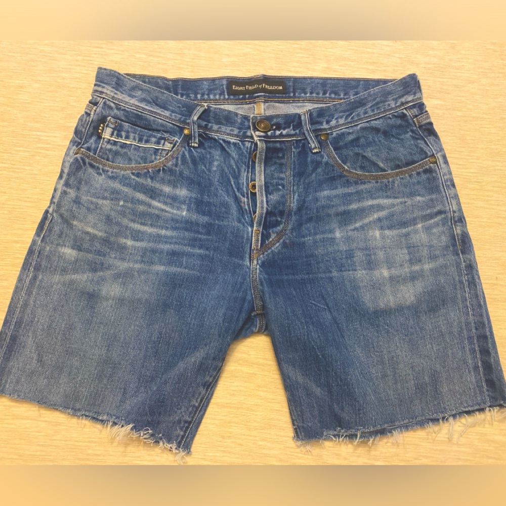 Eight Field Of Freedom Denim Shorts Streetwear Jeans Made in US Size 33